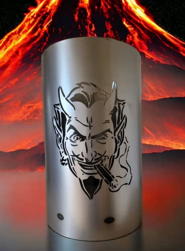 Feuertonne/Feuerkorb mit Motiv Teufel- Devil von Tiko-Metalldesign
