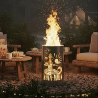Motiv Feuertonne, Runde Feuertonne, Dekorative Feuertonne, Feuerkorb, Feuerstelle Mit " Leuchtturm-Moin Moin Motiv Feuertonne, Runde Feuertonne, Dekorative Feuertonne, Feuerkorb, Feuerstelle Mit " Leuchtturm-Moin Moin von TikoMetalldesign