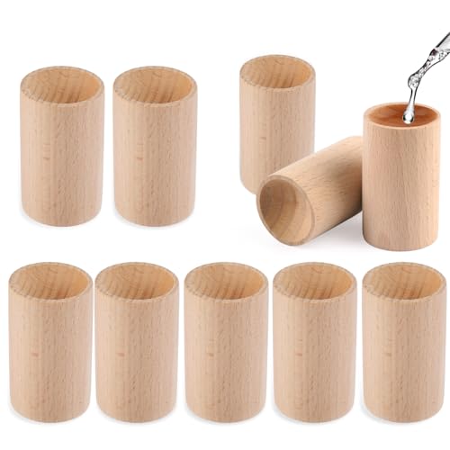 Holz Diffusor für Ätherische Öle, 10 Stück Raumduft Diffuser, Klein Duftholz Flüchtiges Duftverbreitendes, Aromatherapie Diffuser für Home, Büro Gegen Mücken von Tikplus