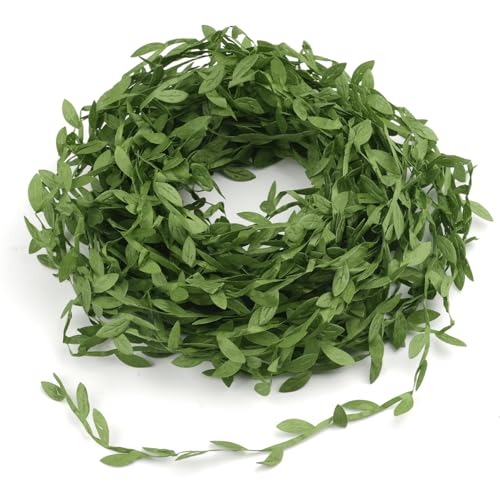 Tikplus 20M Efeu Künstlich Pflanzen,Buchs-Girlande Dekor,Kunst Efeu Girlande,Gefälschte Grüne Rattan mit Blätter für Hochzeit Hause Garten Kommunion Wand Dekor von Tikplus