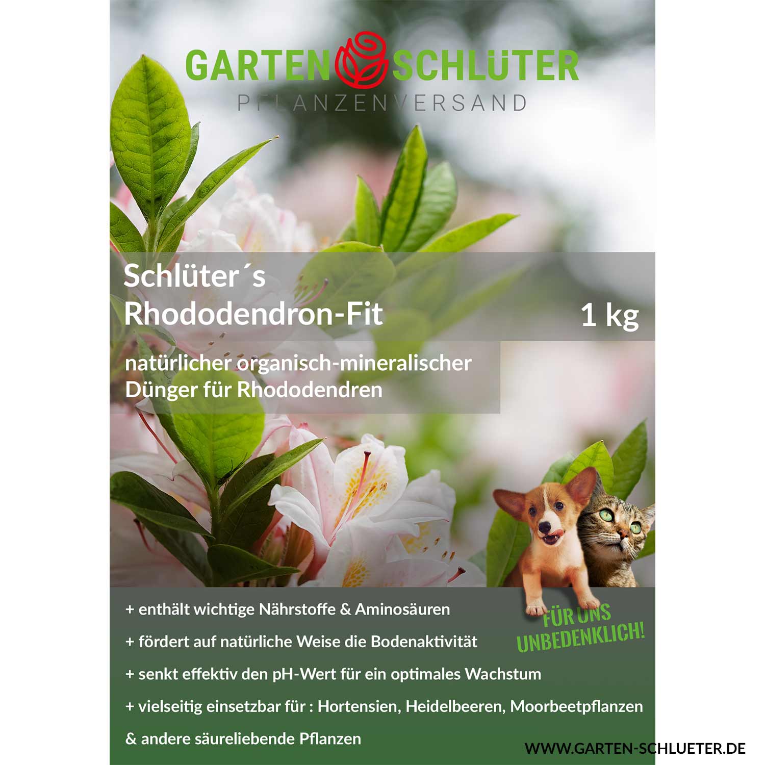 Schlüter´s Rhododendron Fit - 1 kg Liefergröße: 1 Kg von Tilco-Alginure GmbH