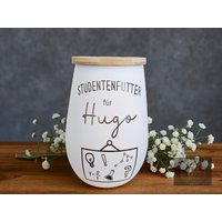 Vorratsglas Personalisiert, Naschglas Mit Name, Studentenfutter, Geschenk Für Studenten, Studienanfänger, Studienbeginn, Erstsemester, Kekse Vorratsglas Personalisiert, Naschglas Mit Name, Studentenfutter, Geschenk Für Studenten, Studienanfänger, Studienbeginn, Erstsemester, Kekse von TildaTeufel