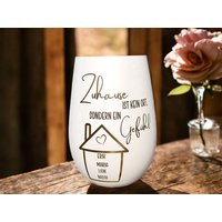 Windlicht Einzug Personalisiert, Einweihungsgeschenk Hausbau, Umzugsgeschenk, Erste Wohnung, Geschenk Zum Einzug, Erste Wohnung von TildaTeufel