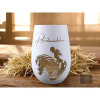 Windlicht Pferdemädchen, Pferdeliebe, Reiter, Reiterin Graviertes Windlicht, Mit Gravur, Pferdeliebhaber, Pferdefan, Pferd von TildaTeufel