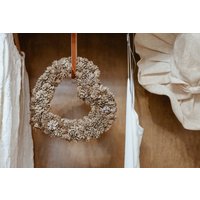 Ladenschliessung 31. August - Letzter Artikel Getrockneter Naturkranz Herzkranz Für Die Tür von TildesTale