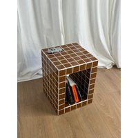 Tisch Mit Einem Loch. Gekachelter Tisch. Couchtisch. Nachttisch. Wohndekor. Handgefertigt Tisch Mit Einem Loch. Gekachelter Tisch. Couchtisch. Nachttisch. Wohndekor. Handgefertigt von TilecubestudioUA