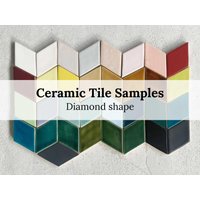 Fliesenmuster - Handgefertigte Keramikmosaikfliese Diamantform Verschiedene Farben Erhältlich Fliesenmuster - Handgefertigte Keramikmosaikfliese Diamantform Verschiedene Farben Erhältlich von Tileme