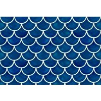 Keramikfliesen Für Küchenrückwand Oder Badezimmerwand - Handgefertigte Fischschuppenform in Glänzender Dunkelblauer Farbe 1 M2 Keramikfliesen Für Küchenrückwand Oder Badezimmerwand - Handgefertigte Fischschuppenform in Glänzender Dunkelblauer Farbe 1 M2 von Tileme
