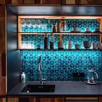 Mosaik Keramikfliesen Für Küchenrückwand Oder Badezimmerwand - Handgefertigte Rautenform in Petrol/Farbe 1M2 Mosaik Keramikfliesen Für Küchenrückwand Oder Badezimmerwand - Handgefertigte Rautenform in Petrol/Farbe 1M2 von Tileme
