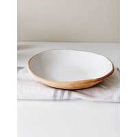 Wabi Sabi Weiße Ton Frühstücksschale - Einfache Keramik Eisschale Salat Oder Suppenschüssel Julia Pilipchatina, Tiletiletesto von Tiletiletesto