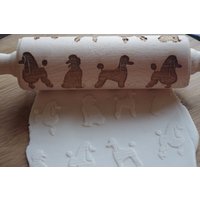Mini Laser Gravierte Nudelholz Mit Pudel von TiliaRollingPins