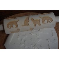 Mini Laser Gravierte Nudelholz Mit Springer Spaniel von TiliaRollingPins