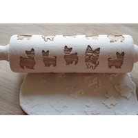 Mini Laser Gravierte Nudelholz Mit Yorkshire Terrier von TiliaRollingPins