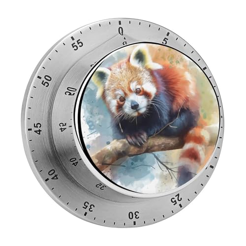 Zeitschaltuhr Aquarell Roter Pandabär Küchentimer Countdown Magnetischer Timer Mechanischer Timer Für Backen Kochen Backofen Zeitschaltuhr Aquarell Roter Pandabär Küchentimer Countdown Magnetischer Timer Mechanischer Timer Für Backen Kochen Backofen von Tilivyx