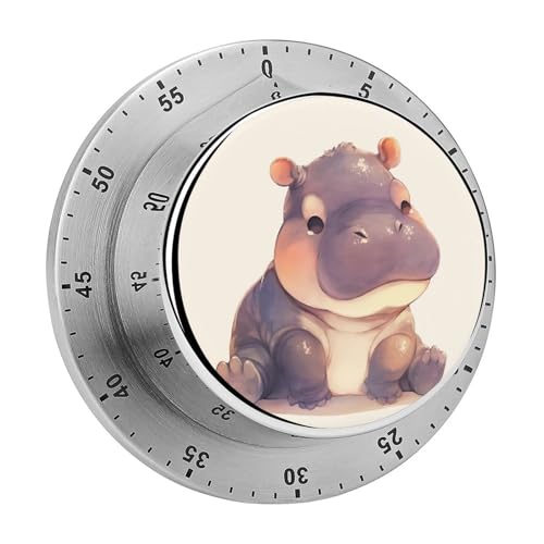 Zeitschaltuhr Niedliches Nilpferd Küchentimer Countdown Magnetischer Timer Mechanischer Timer Für Backen Kochen Backofen von Tilivyx