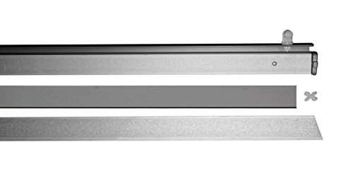 Tilldekor Paneelwagen aus Aluminium für Flächenvorhänge, silber, inkl. Beschwerungsleiste, 60 cm von tilldekor