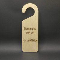Türschild Mit Personalisierung, Homeoffice Türhänger, Türhängeschild, Bitte Nicht Stören Home-Office, Komm Doch Rein, Lasergravur Türschild Mit Personalisierung, Homeoffice Türhänger, Türhängeschild, Bitte Nicht Stören Home-Office, Komm Doch Rein, Lasergravur von Tillswerkstatt