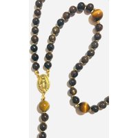 Bronzit Und Tigerauge Rosenkranz von TillysGemsArt