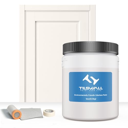 Tilswall Holzfarbe Innen für Farbsprühsystem, Langlebig, Umweltfreundlich, Möbellack für Schrank, Handwerk, Metall, DIY, auf Wasserbasis, Ungiftig und Geruchlos, Leicht aufzutragen (elfenbeinfarben) Tilswall Holzfarbe Innen für Farbsprühsystem, Langlebig, Umweltfreundlich, Möbellack für Schrank, Handwerk, Metall, DIY, auf Wasserbasis, Ungiftig und Geruchlos, Leicht aufzutragen (elfenbeinfarben) von Tilswall