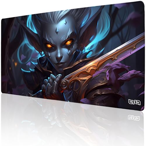 Tilt Schreibtischunterlage 100x50 cm Gaming Mauspad XXL | Rutschfester Mousepad Groß für Schreibtisch und PC Gadgets | Wasserdichter Desk Mat (Chibi Night Elf) von Tilt