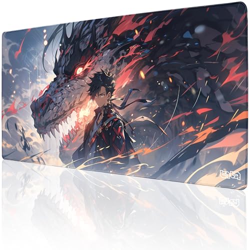 Tilt Schreibtischunterlage 100x50 cm Gaming Mauspad XXL | Rutschfester Mousepad Groß für Schreibtisch und PC Gadgets | Wasserdichter Desk Mat (Dragon Guardian) von Tilt