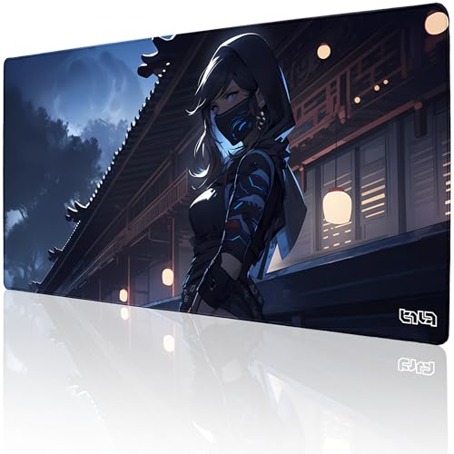 Tilt Schreibtischunterlage 100x50 cm Gaming Mauspad XXL | Rutschfester Mousepad Groß für Schreibtisch und PC Gadgets | Wasserdichter Desk Mat (Ninja Yuki) von Tilt