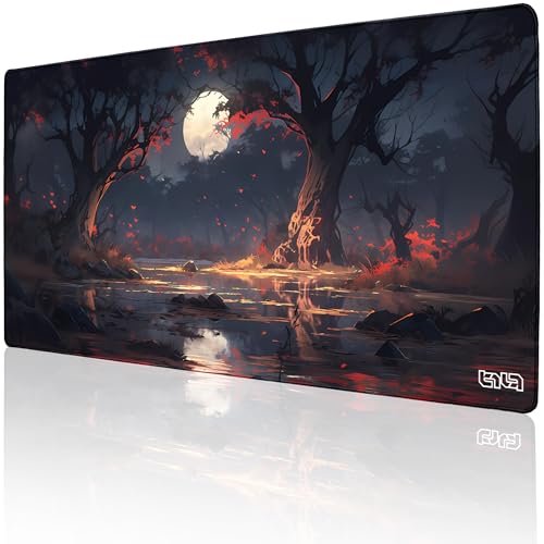 Tilt Schreibtischunterlage 100x50 cm Gaming Mauspad XXL | Rutschfester Mousepad Groß für Schreibtisch und PC Gadgets | Wasserdichter Desk Mat (Northern Swamps) von Tilt