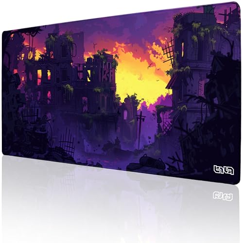 Tilt Schreibtischunterlage 100x50 cm Gaming Mauspad XXL | Rutschfester Mousepad Groß für Schreibtisch und PC Gadgets | Wasserdichter Desk Mat (Purple Dawn) von Tilt