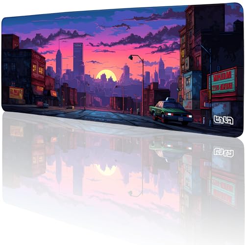 Tilt Schreibtischunterlage 80x30 cm Gaming Mauspad XXL | Rutschfester Mousepad Groß für Schreibtisch und PC Gadgets | Wasserdichter Desk Mat (American Sunset) von Tilt