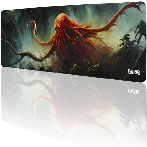 Tilt Schreibtischunterlage 80x30 cm Gaming Mauspad XXL | Rutschfester Mousepad Groß für Schreibtisch und PC Gadgets | Wasserdichter Desk Mat (Cthulhu) von Tilt