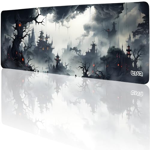 Tilt Schreibtischunterlage 80x30 cm Gaming Mauspad XXL | Rutschfester Mousepad Groß für Schreibtisch und PC Gadgets | Wasserdichter Desk Mat (Dark and Darker) von Tilt