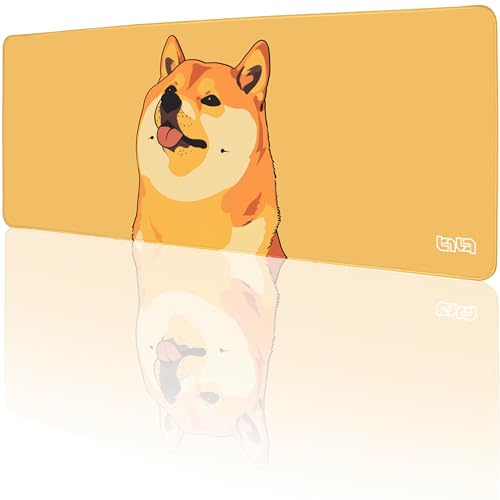 Tilt Schreibtischunterlage 80x30 cm Gaming Mauspad XXL | Rutschfester Mousepad Groß für Schreibtisch und PC Gadgets | Wasserdichter Desk Mat (Doge) von Tilt