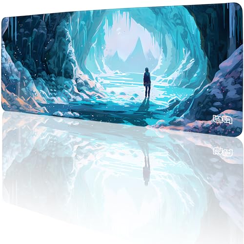 Tilt Schreibtischunterlage 80x30 cm Gaming Mauspad XXL | Rutschfester Mousepad Groß für Schreibtisch und PC Gadgets | Wasserdichter Desk Mat (Frosty Puzzle) von Tilt