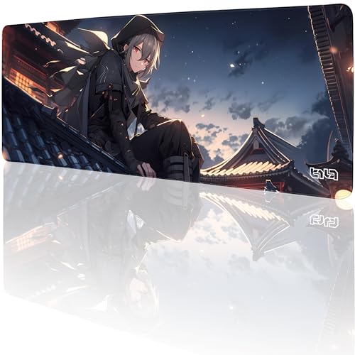Tilt Schreibtischunterlage 80x30 cm Gaming Mauspad XXL | Rutschfester Mousepad Groß für Schreibtisch und PC Gadgets | Wasserdichter Desk Mat (Ninja Takashi) von Tilt