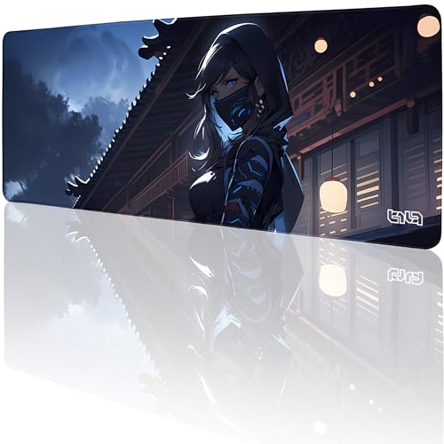 Tilt Schreibtischunterlage 80x30 cm Gaming Mauspad XXL | Rutschfester Mousepad Groß für Schreibtisch und PC Gadgets | Wasserdichter Desk Mat (Ninja Yuki) von Tilt