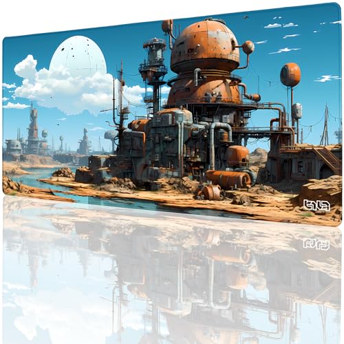 Tilt Schreibtischunterlage 90x40 cm Gaming Mauspad XXL | Rutschfester Mousepad Groß für Schreibtisch und PC Gadgets | Wasserdichter Desk Mat (AI Planet) von Tilt