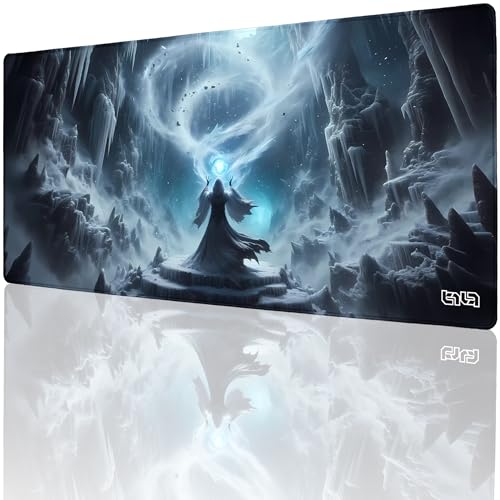 Tilt Schreibtischunterlage 90x40 cm Gaming Mauspad XXL | Rutschfester Mousepad Groß für Schreibtisch und PC Gadgets | Wasserdichter Desk Mat (Blizzard Incantation) von Tilt