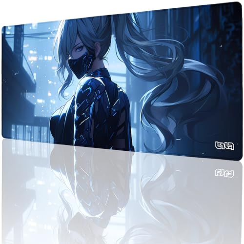 Tilt Schreibtischunterlage 90x40 cm Gaming Mauspad XXL | Rutschfester Mousepad Groß für Schreibtisch und PC Gadgets | Wasserdichter Desk Mat (Masked Avengeress) von Tilt