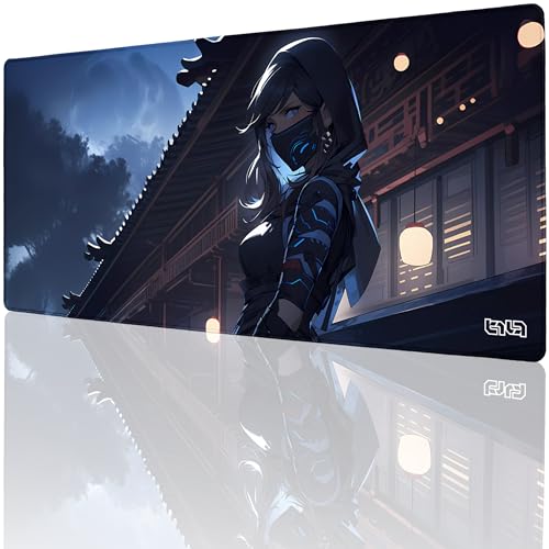Tilt Schreibtischunterlage 90x40 cm Gaming Mauspad XXL | Rutschfester Mousepad Groß für Schreibtisch und PC Gadgets | Wasserdichter Desk Mat (Ninja Yuki) von Tilt
