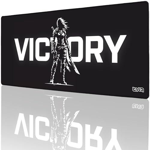 Tilt Schreibtischunterlage 90x40 cm Gaming Mauspad XXL | Rutschfester Mousepad Groß für Schreibtisch und PC Gadgets | Wasserdichter Desk Mat (Victory) von Tilt
