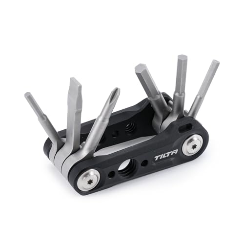 Tilta Multifunctional Mini Tool Kit, 6 in 1 klappbares Werkzeugset mit 6 Schraubenschlüsseln Schraubendreher für Kamera-Rig Robust und tragbar - Schwarz TA-MMT-B Tilta Multifunctional Mini Tool Kit, 6 in 1 klappbares Werkzeugset mit 6 Schraubenschlüsseln Schraubendreher für Kamera-Rig Robust und tragbar - Schwarz TA-MMT-B von Tilta