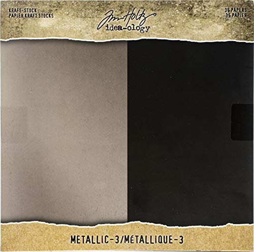 Tim Holtz TH94021 KRAFT 8 x 8 METALLIC 3, Einheitsgröße von Tim Holtz