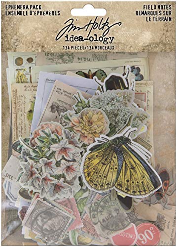 Tim Holtz TH94051 Advantus Ephemera Pack IDEA-O FIELDNOTES, Cardstock, Feldnotizen, Einheitsgröße von Tim Holtz