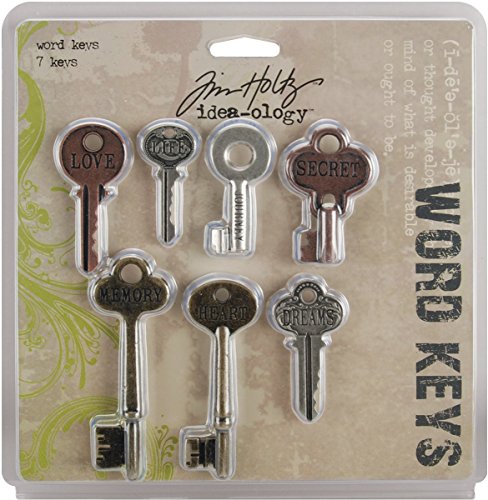 Idea-Ology Metal Word Keys 1.5" To 3" 7/Pkg von Tim Holtz