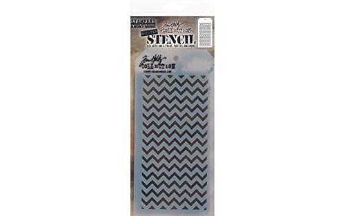 Tim Holtz THS127 Schablone mit Schichten und Zickzack-Muster von Tim Holtz