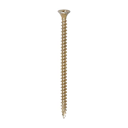 TIMCO - C2 Strong-Fix Mehrzweckschrauben Premium - PZ - Doppel-Senkkopf - gelb - 4,0 x 70 - Dose mit 500 Stück von TimCo