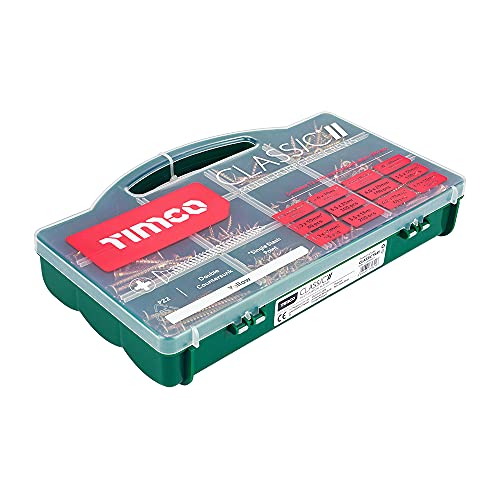 TIMco CLASSICTRAY Passivierte Schrauben, gemischt, Koffer, Gelb von TimCo