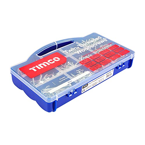 TIMco WOODTRAY Doppelglühlampe Holzschraube verschiedene Tablett - Zink von TimCo
