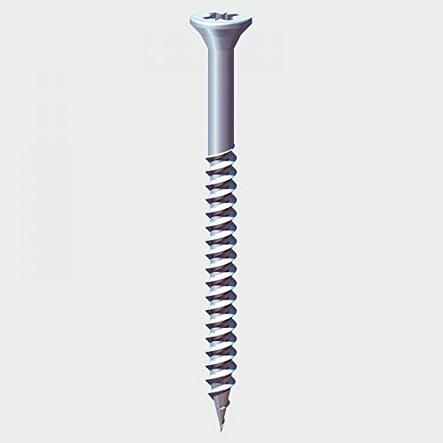 Timco 00061 cwzb PZ2 CSK BZP Twin Holzschraube – Silber (Box Of 500), 00103CWZB von TimCo