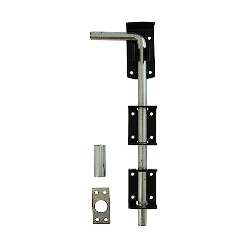 Timco - Garage Drop Down Bolt – Schwarz (Größe 30,5 cm – je 1 Stück) von TimCo